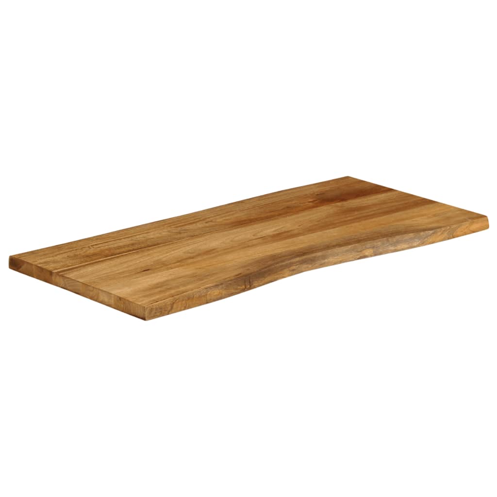 bordplade 120x60x3,8 cm naturlig kant massivt mangotræ