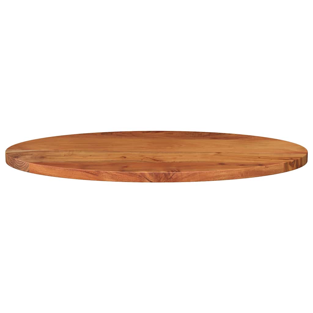 bordplade 80x40x3,8 cm oval massivt akacietræ