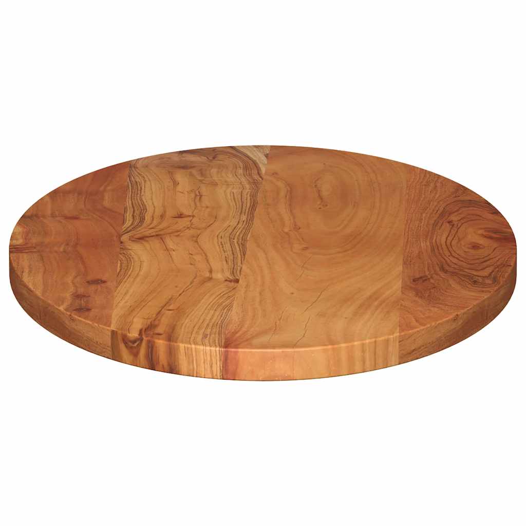 bordplade 80x40x3,8 cm oval massivt akacietræ