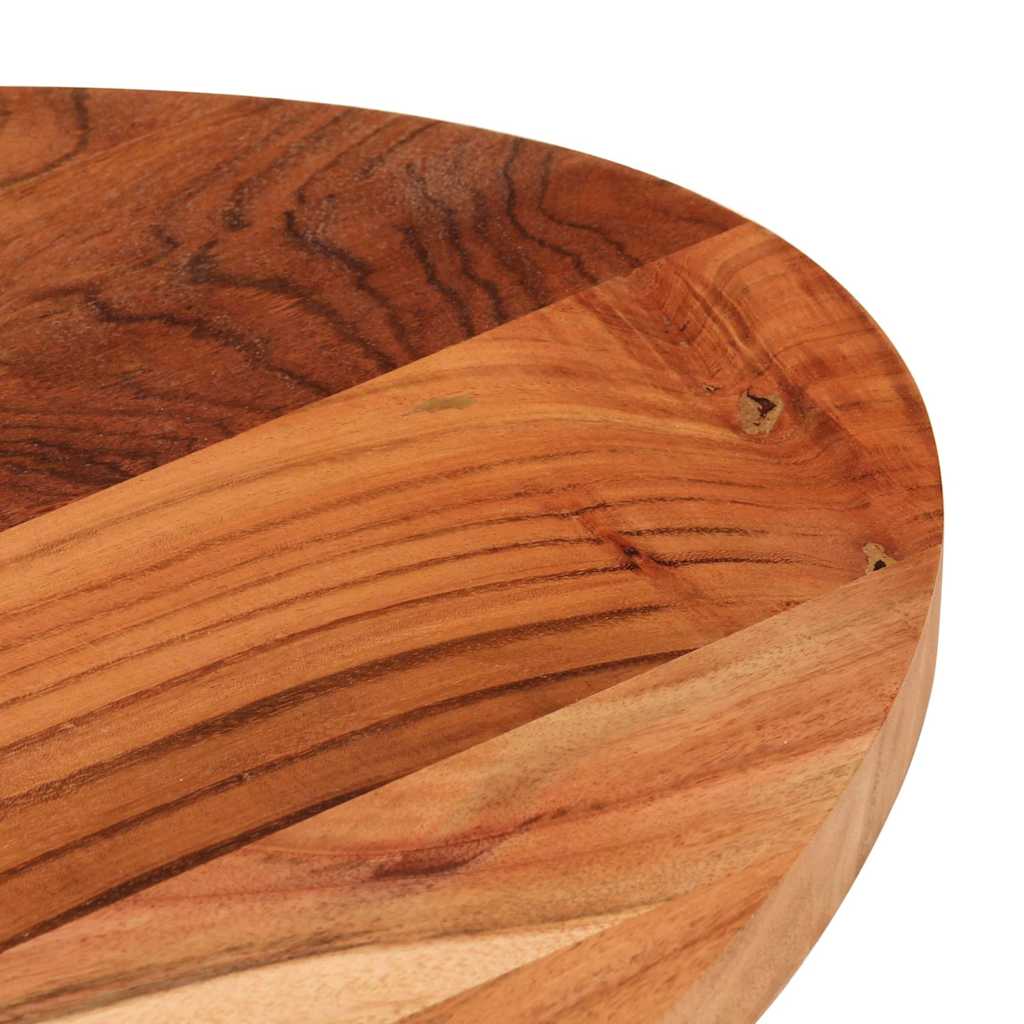 bordplade 80x40x3,8 cm oval massivt akacietræ