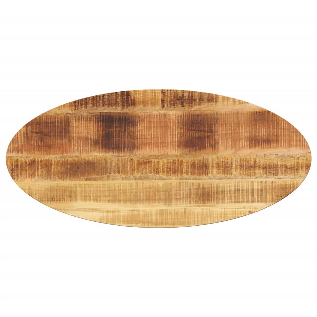 bordplade 140x50x3,8 cm oval massivt mangotræ