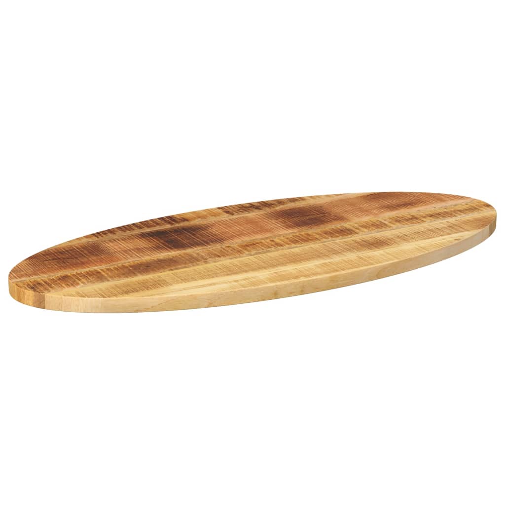 bordplade 140x50x3,8 cm oval massivt mangotræ