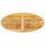 bordplade 140x50x3,8 cm oval massivt mangotræ