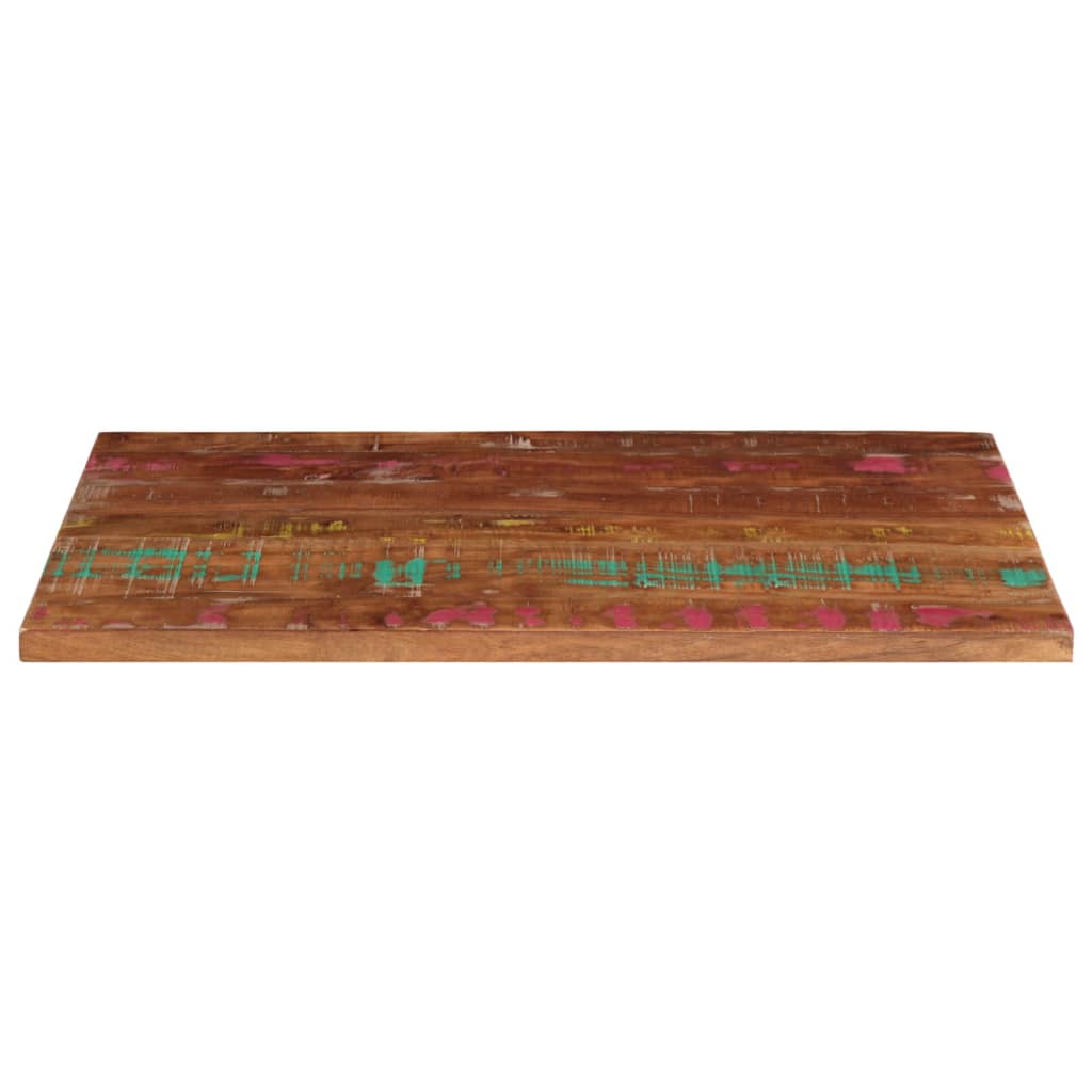 bordplade 100x60x2,5 cm rektangulær massivt genbrugstræ
