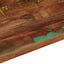 bordplade 100x60x2,5 cm rektangulær massivt genbrugstræ