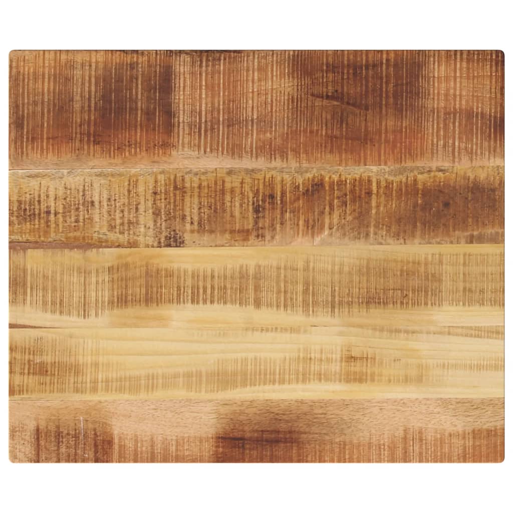 bordplade 60x50x2,5 cm rektangulær massivt ru mangotræ