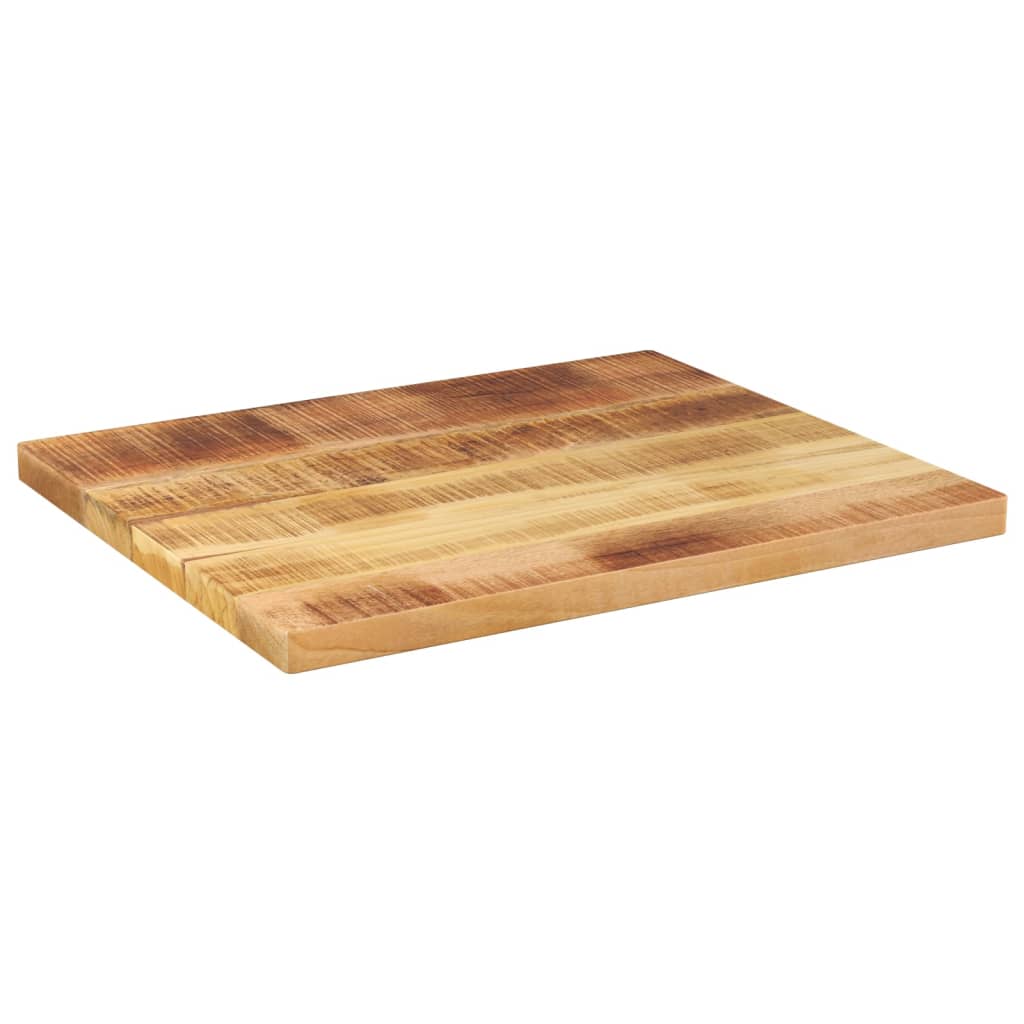 bordplade 60x50x2,5 cm rektangulær massivt ru mangotræ