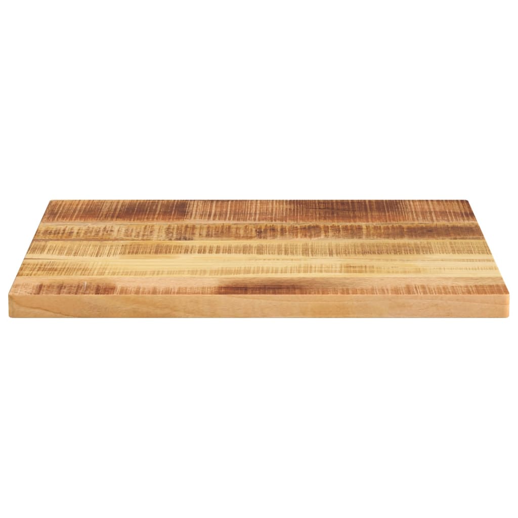 bordplade 60x50x2,5 cm rektangulær massivt ru mangotræ
