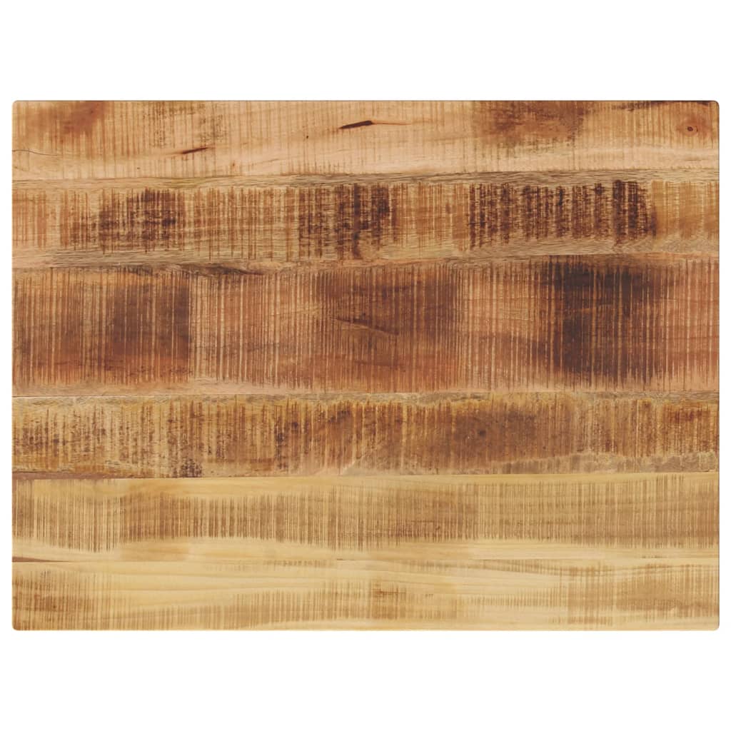 bordplade 80x50x2,5 cm rektangulær massivt ru mangotræ