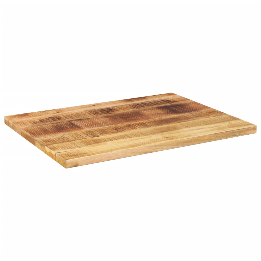 bordplade 80x50x2,5 cm rektangulær massivt ru mangotræ