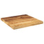 bordplade 60x60x2,5 cm firkantet massivt ru mangotræ