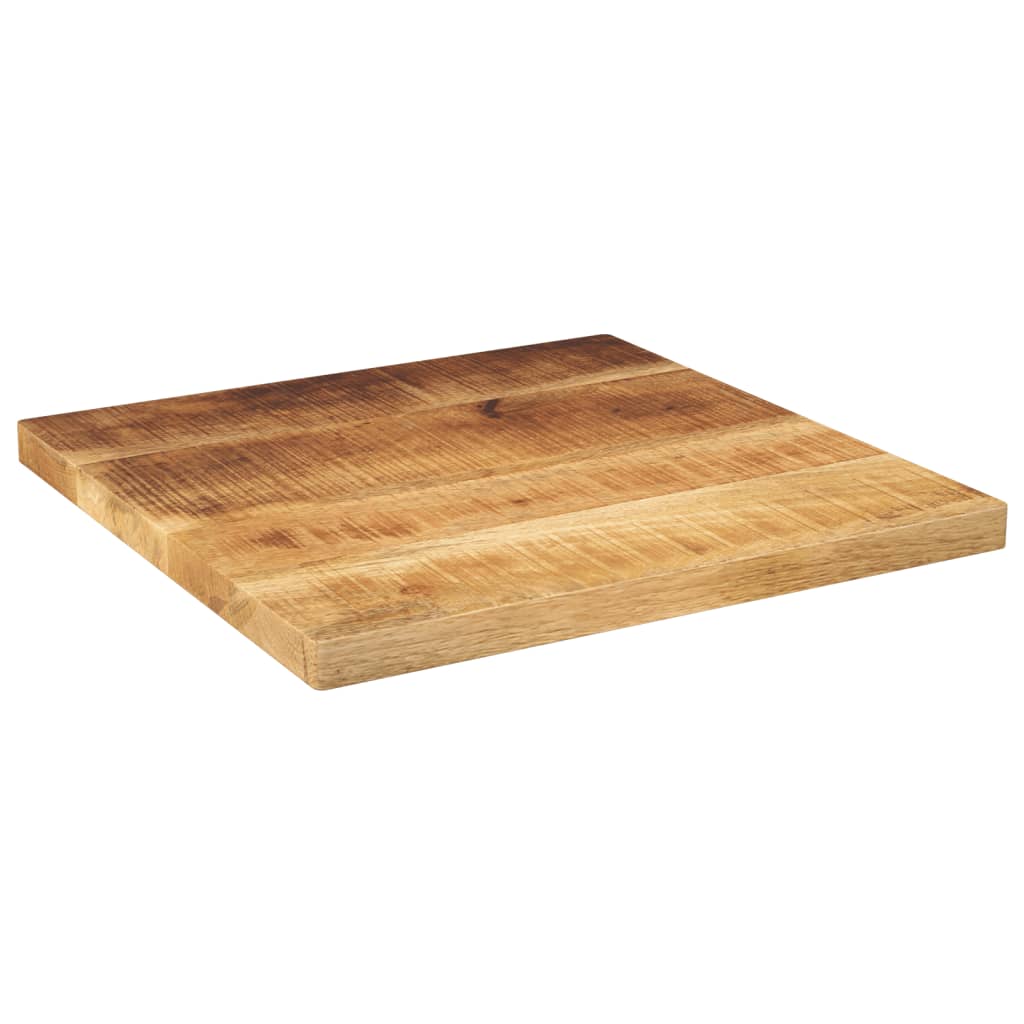 bordplade 60x60x2,5 cm firkantet massivt ru mangotræ