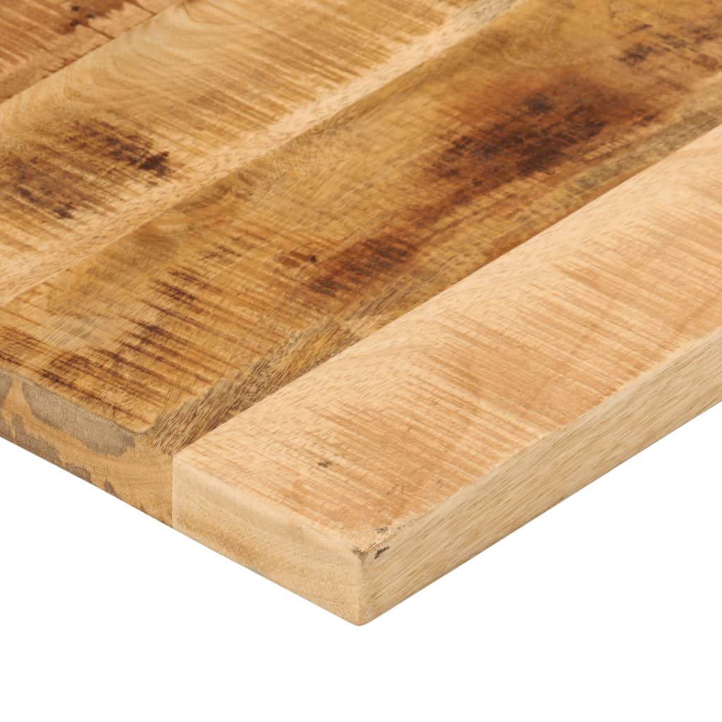 bordplade 60x60x2,5 cm firkantet massivt ru mangotræ