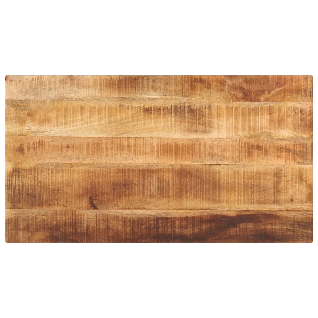 bordplade 100x50x3,8 cm rektangulær massivt ru mangotræ