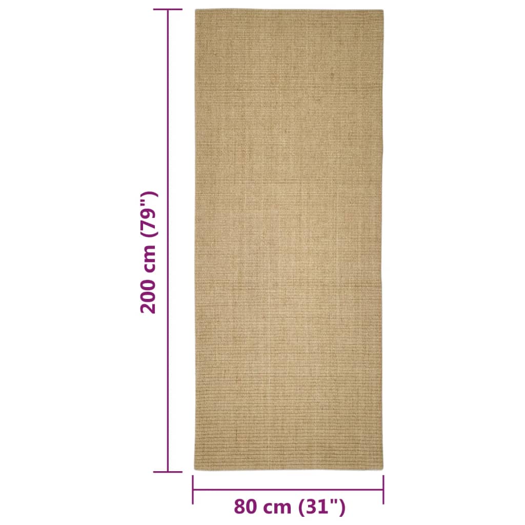 sisaltæppe til kradsetræ 80x200 cm