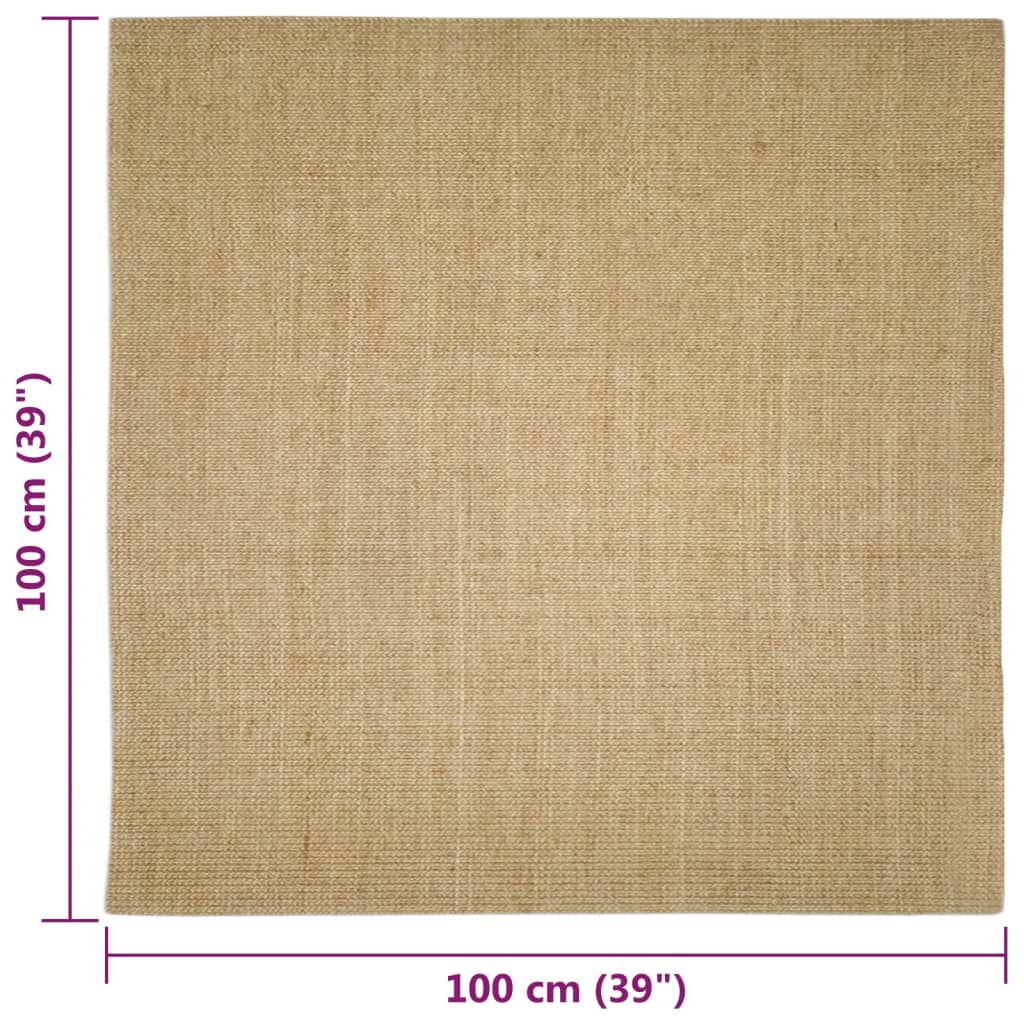 sisaltæppe til kradsetræ 100x100 cm