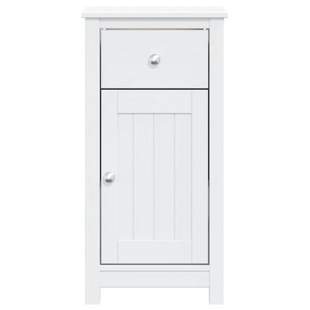badeværelsesskab BERG 40x34x80 cm massivt fyrretræ hvid
