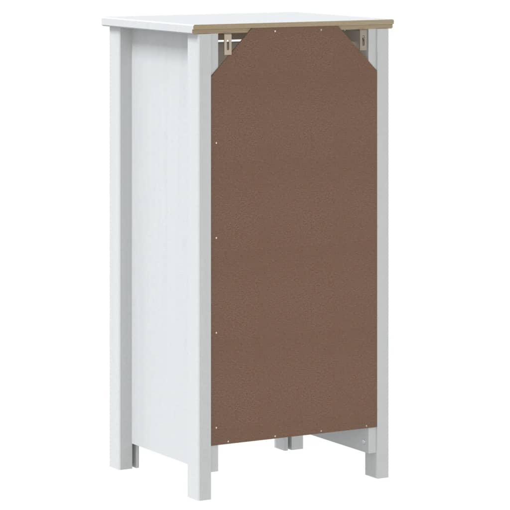 badeværelsesskab BERG 40x34x80 cm massivt fyrretræ hvid