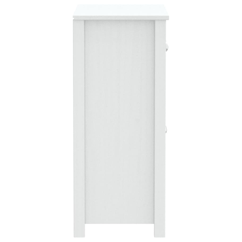 badeværelsesskab BERG 69,5x34x80 cm massivt fyrretræ hvid