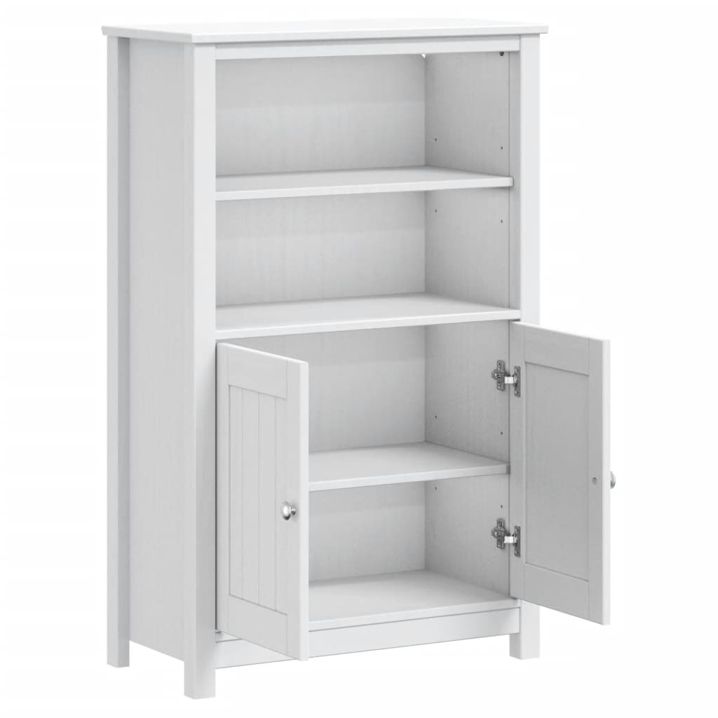 badeværelsesskab BERG 69,5x34x110 cm massivt fyrretræ hvid