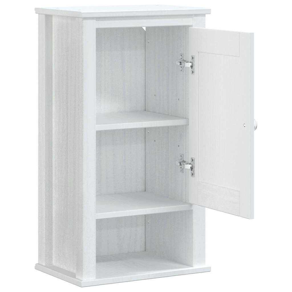 vægskab til badeværelse BERG 40x27x71,5 cm massivt fyr hvid
