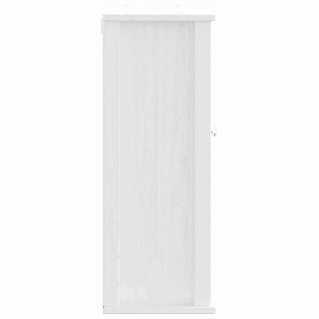 vægskab til badeværelse BERG 40x27x71,5 cm massivt fyr hvid