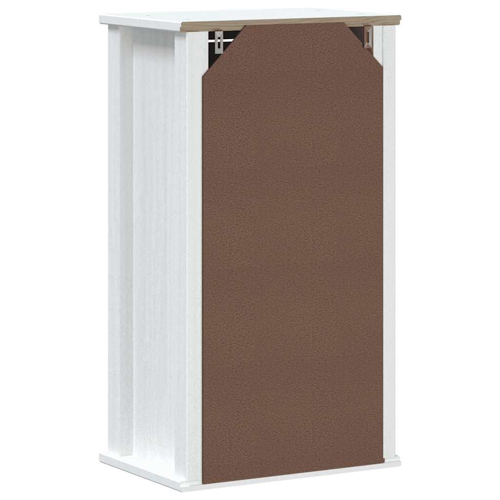 vægskab til badeværelse BERG 40x27x71,5 cm massivt fyr hvid