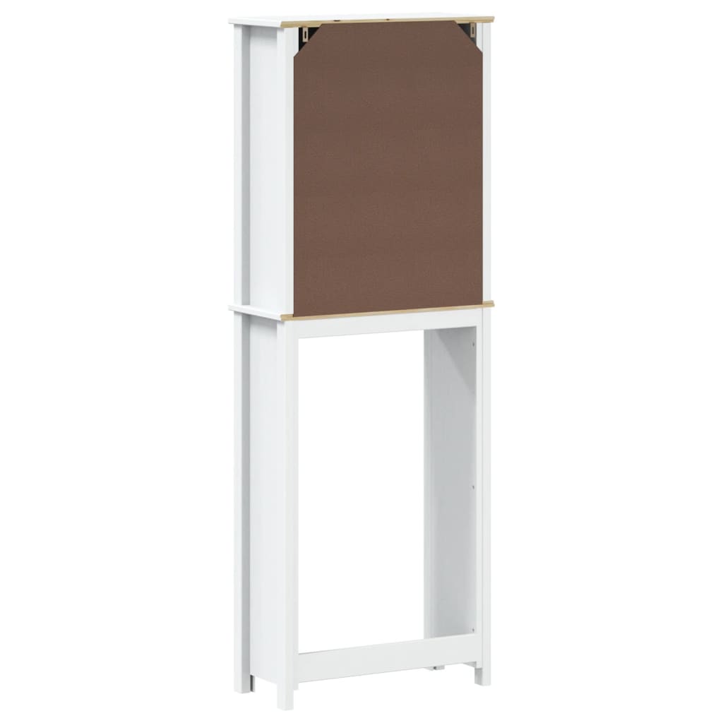 opbevaringsskab til toilet BERG 60x27x164,5 cm massivt træ hvid