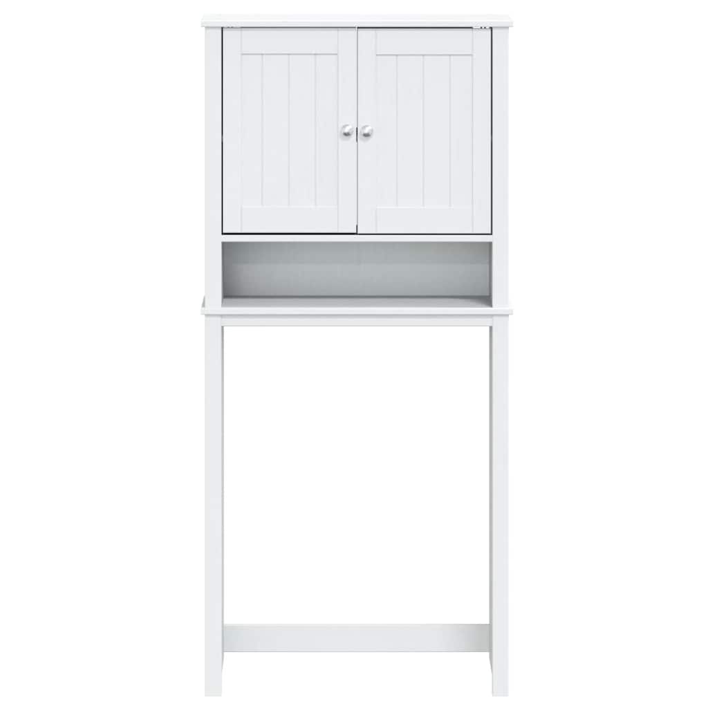 skab til badeværelse BERG 76x27x164,5 cm massivt træ hvid