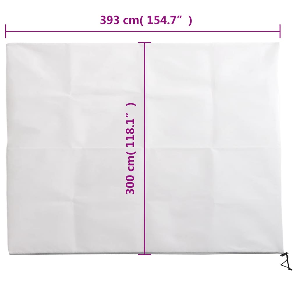 plantebeskyttelse med lynlås 2 stk. 70 g/m² 3,93x3 m