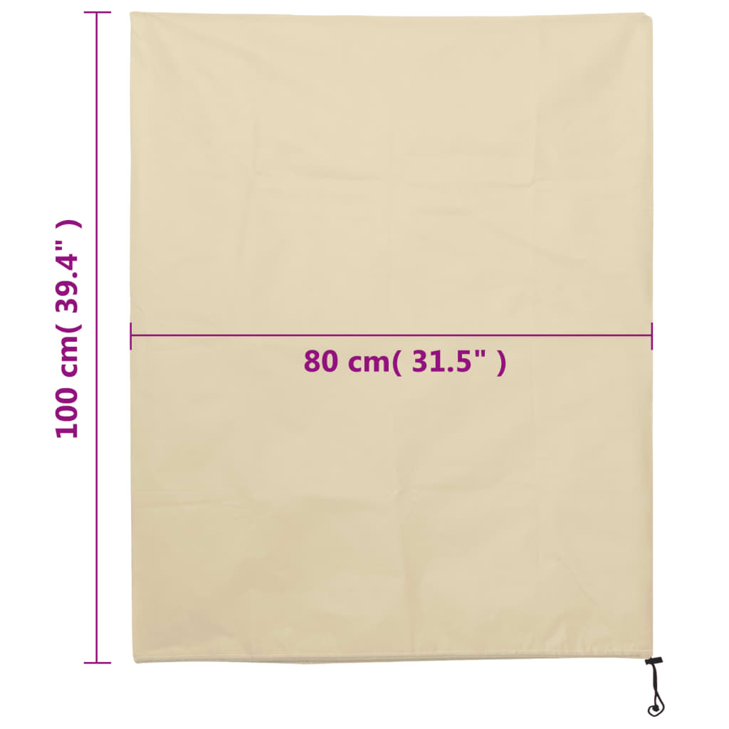 plantebeskyttelse med snore 8 stk. 70 g/m² 0,8x1 m