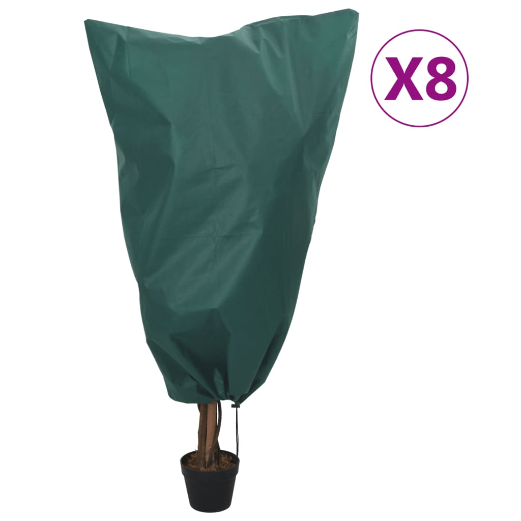 plantebeskyttelse med snore 8 stk. 70 g/m² 0,8x1,2 m