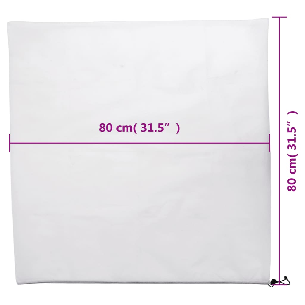plantebeskyttelse med snore 12 stk. 70 g/m² 0,8x0,8 m