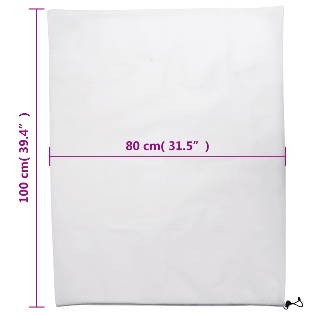 plantebeskyttelse med snore 12 stk. 70 g/m² 0,8x1 m