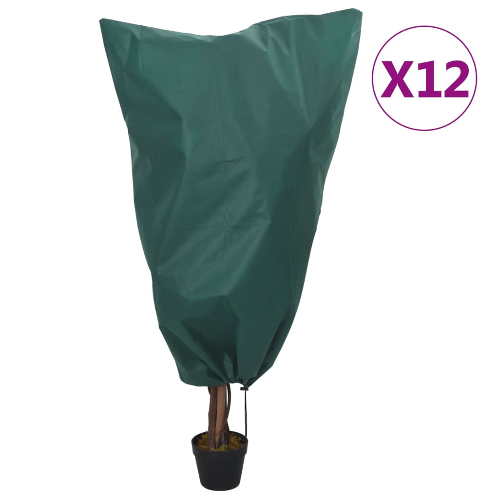 plantebeskyttelse med snore 12 stk. 70 g/m² 0,8x1,2 m