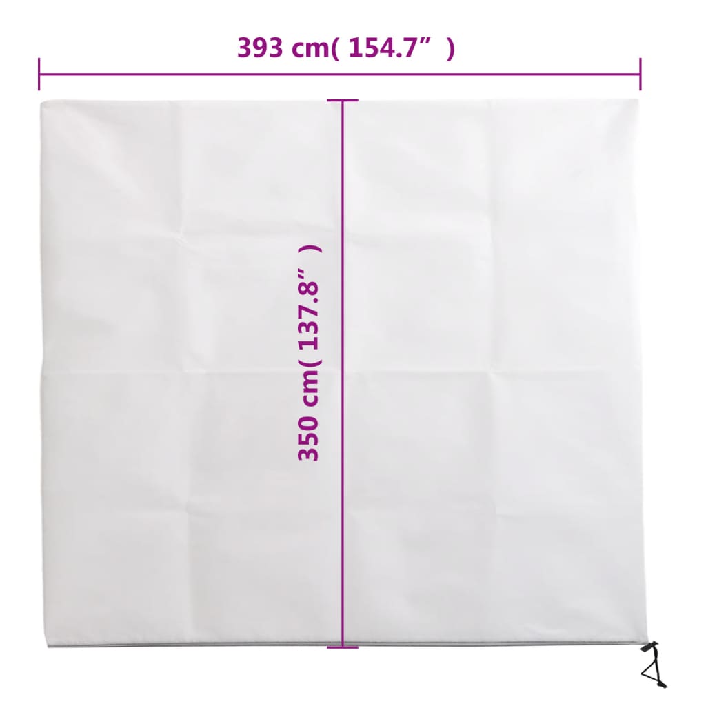 plantebeskyttelse med lynlås 10 stk. 70 g/m² 3,93x3,5 m