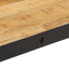 sofabord med hjul massivt mangotræ 100x55x26 cm