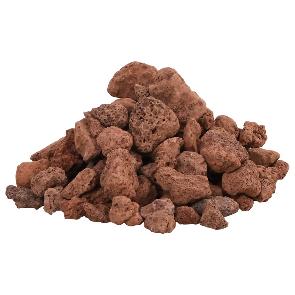 vulkanske sten 10 kg 1-2 cm rød