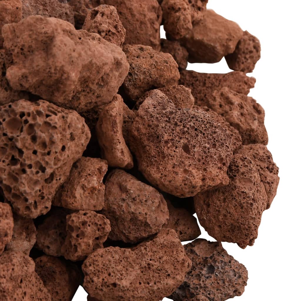 vulkanske sten 10 kg 1-2 cm rød