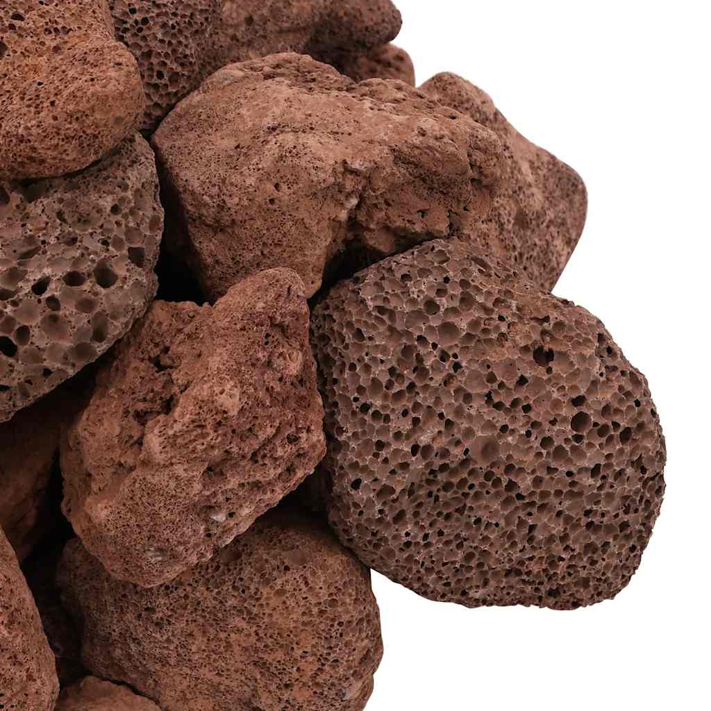 vulkanske sten 10 kg 5-8 cm rød