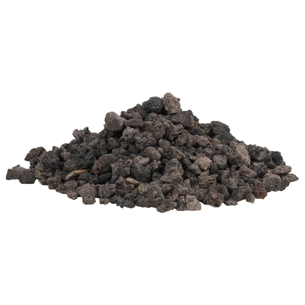 vulkanske sten 25 kg 1-2 cm sort