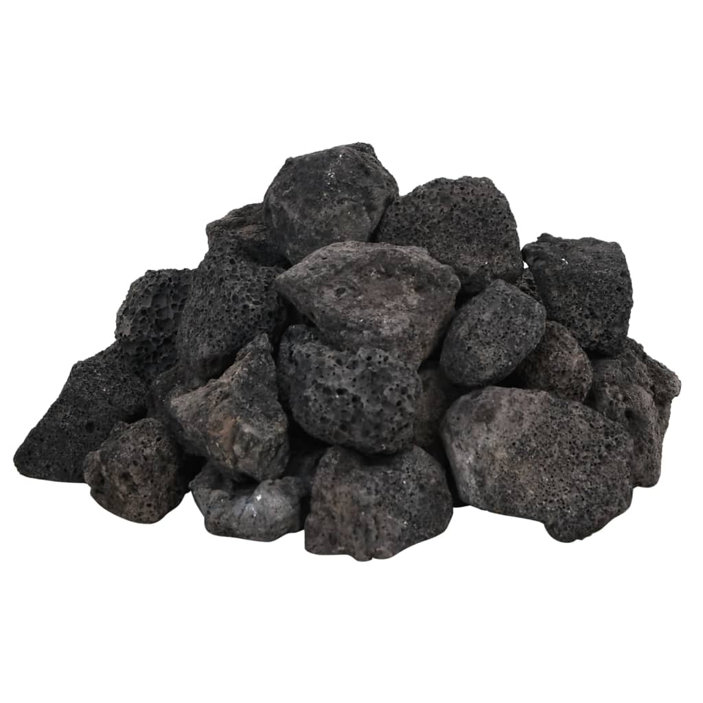 vulkanske sten 10 kg 3-5 cm sort
