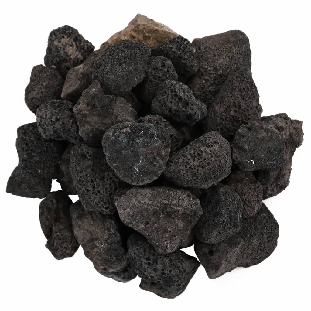 vulkanske sten 10 kg 3-5 cm sort