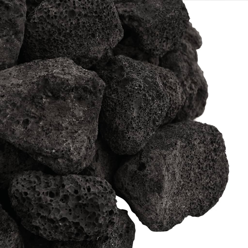 vulkanske sten 10 kg 3-5 cm sort