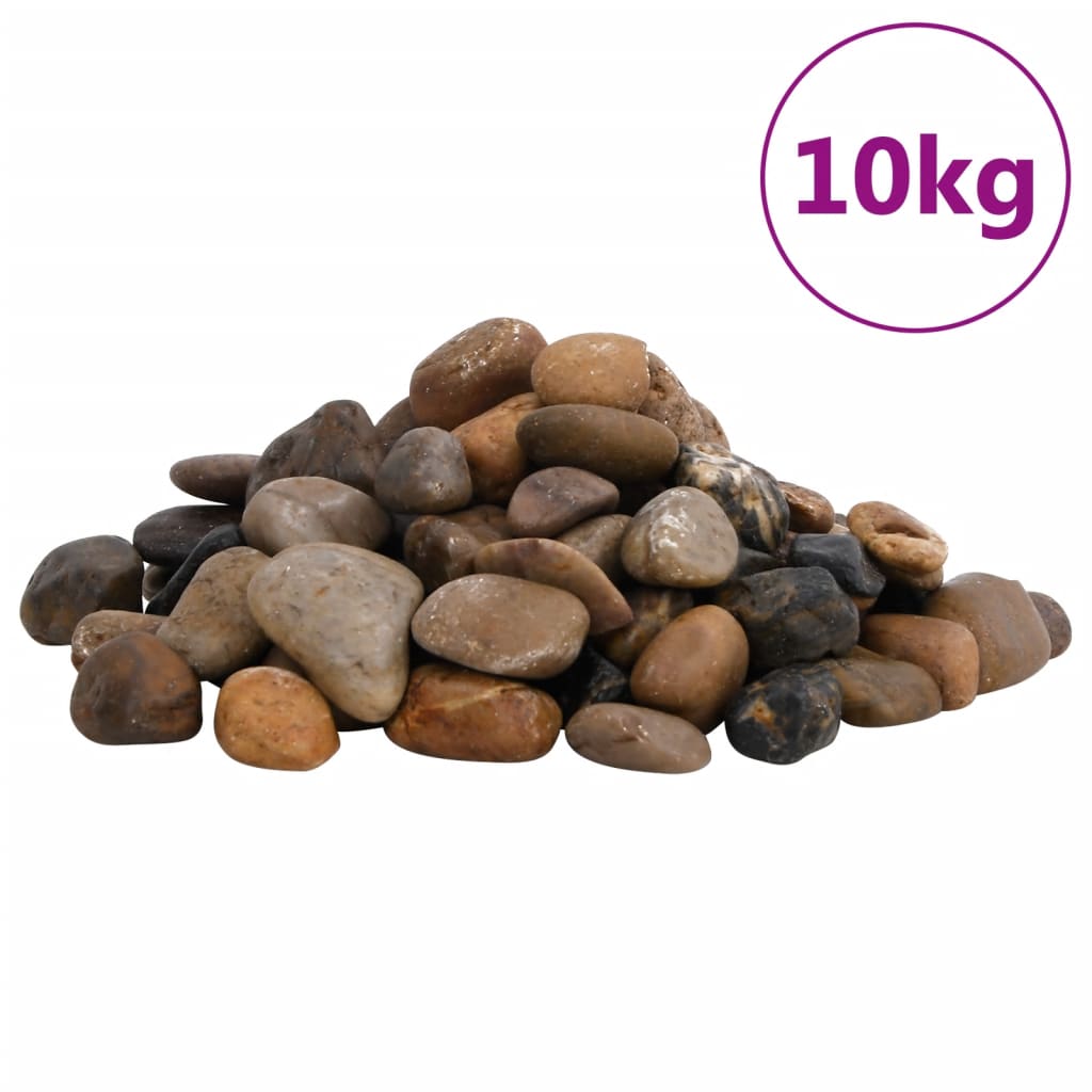 polerede småsten 10 kg 2-5 cm flerfarvet