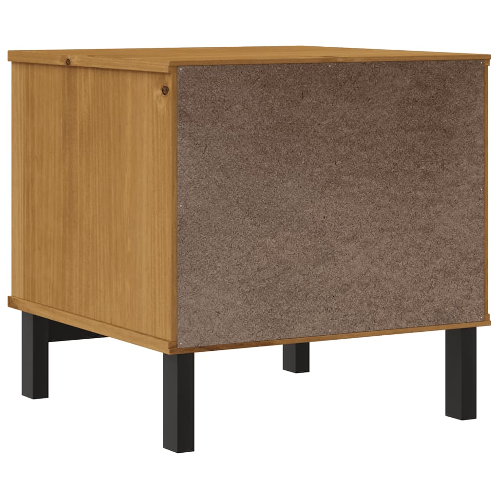 sidebord FLAM 50x50x50 cm massivt fyrretræ