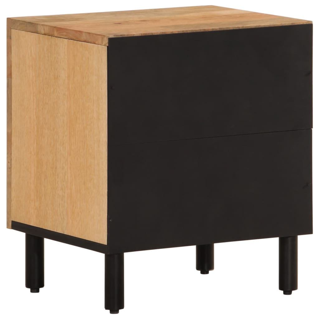 sengebord 40x33x46 cm massivt mangotræ
