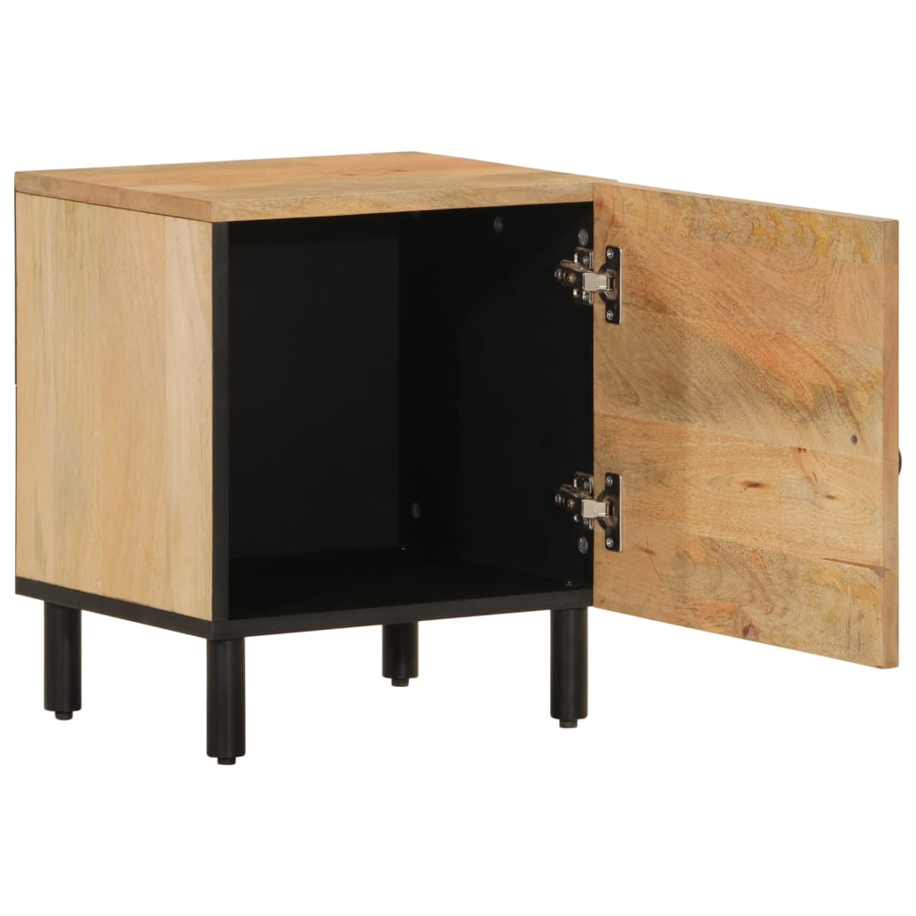 sengeborde 2 stk. 40x33x46 cm massivt mangotræ