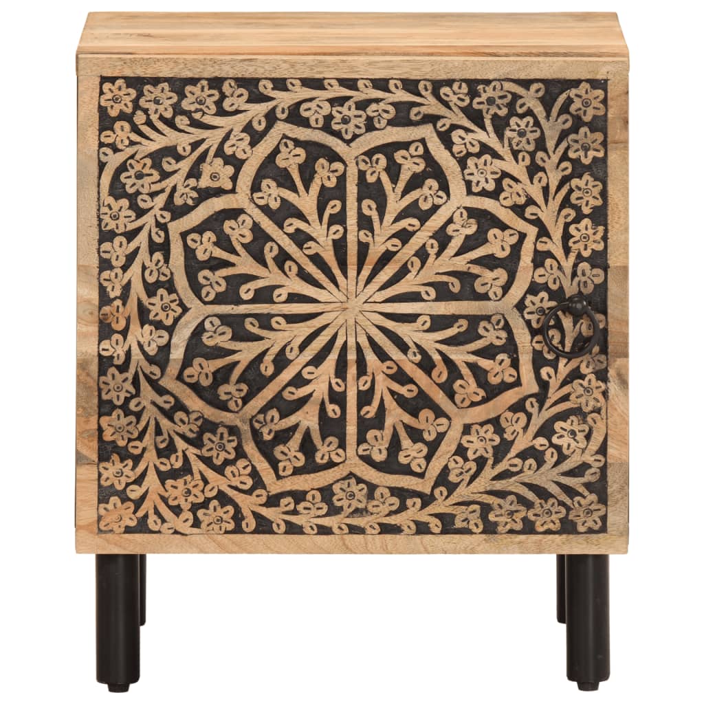 sengeborde 2 stk. 40x33x46 cm massivt mangotræ
