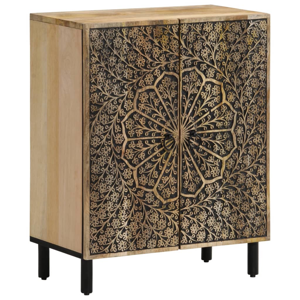 skab 60x33x75 cm massivt mangotræ
